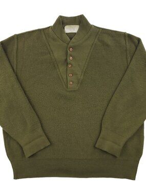 World War II Era Vintage Sweater High Neck US Military 1940s Jeep WW2 Men's XXL